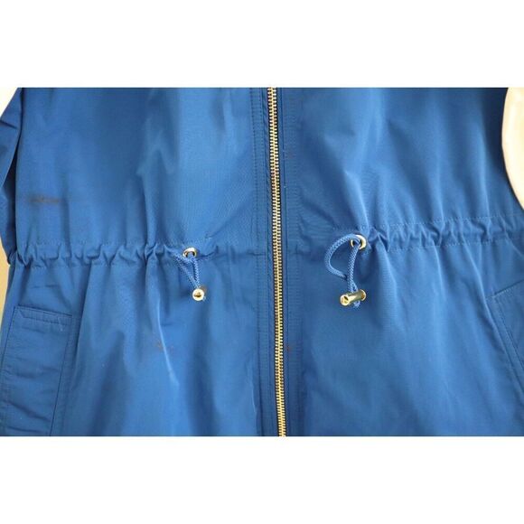 Lauren Ralph Lauren Women Sz M Blue Multi Colorblock Full Zip Hooded Jacket - Picture 4 of 12